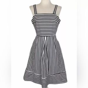 BRIXON IVY Striped Fit Flare Dress